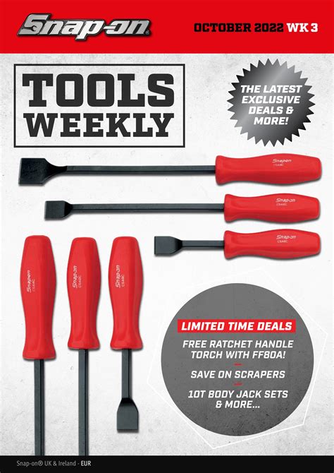 Snap On Tools October 3 Weekly Digital Update Flyer Euro By