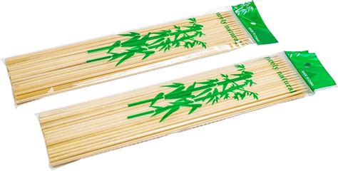 Pack Bamboo Skewers 12 5 Inch Long Bamboo Sticks For BBQ Grill