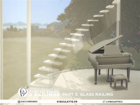 The Sims Resource Patreon Early Release Curved Stairs Part Glass