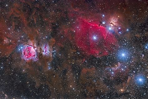 Colorful Deep Cosmic Portrait Of Orion Molecular Cloud Complex