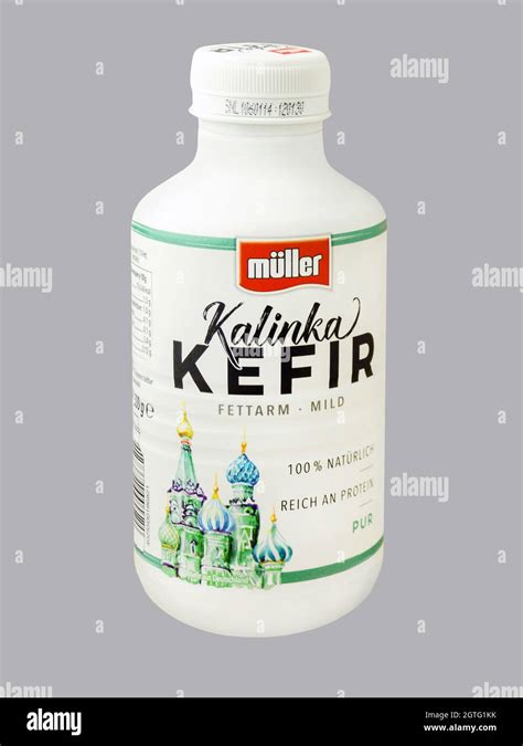 Hamburg Germany August 1 2021 Müller Kefir Drink Kalinka Isolated