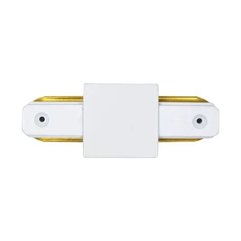 Conector Emenda Para Trilho I Reta Nordecor Preto Branco