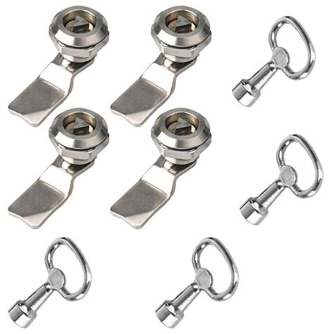 Buy Huakun 4 Pcs Tubular Cam Lock Flat And Triangle Lock Stainless