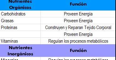 Funcion De Los Nutrientes Organicos Dinami