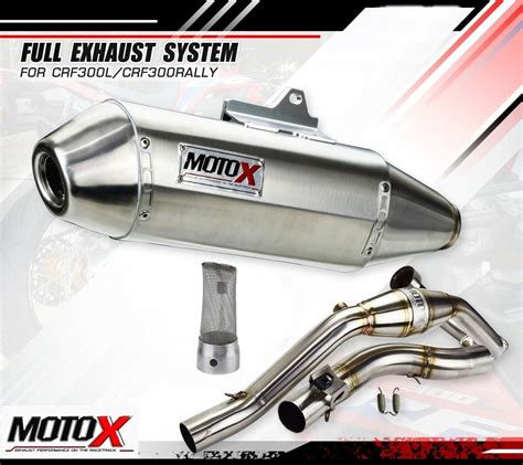 Exhaust For Honda Crf 300l Rally Full System Stain Less Steel Moto X Brand 39kg Ebay