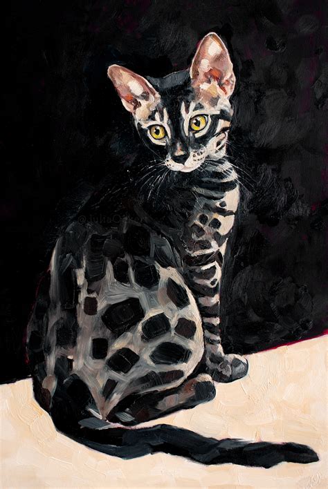 Does this count? I painted a Bengal! : r/bengalcats