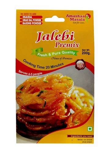 Maida Instant Jalebi Premix Energy 408 44 Kcal Urad Dal Powder