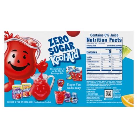 Kool-Aid Jammers Tropical Punch Zero Sugar Artificially Flavored Soft ...