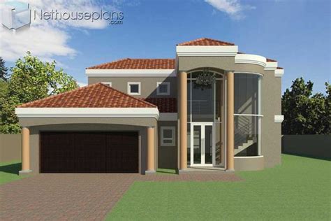 Bedroom Double Storey House Plan South Africa