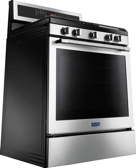 Best Buy Maytag 58 Cu Ft Self Cleaning Freestanding Fingerprint Resistant Gas Convection