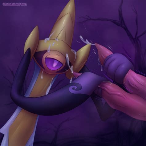 Rule 34 2 Penises Aegislash Ambiguous Gender Anthro Only Blubluumon Blush Bodily Fluids Cum