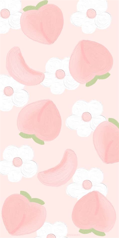 Pink And White Flowers On A Light Pink Background