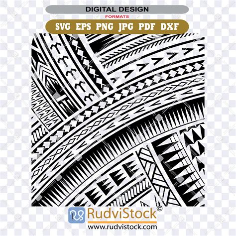 Samoan background tribal patterns - Rudvistock