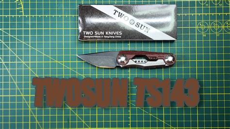 Twosun Ts Titanium Micarta Black D Small No Pocket Clip Good