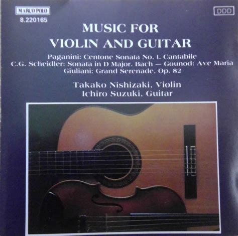 Takako Nishizaki Ichiro Suzuki Music For Violin And Guitar Cd