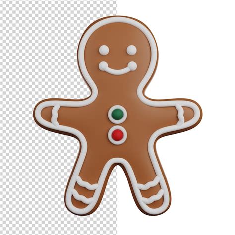 Premium Psd Gingerbread Man D Render