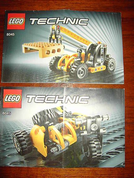 Lego Technic Gabelstapler Motorrad Mit Beiwagen Palettenheber