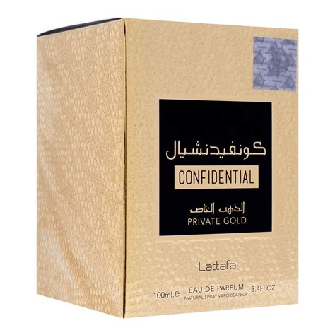 Purchase Lattafa Confidential Private Gold Eau De Parfum Fragrance For