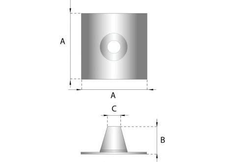 Dubbelwandig Rookkanaal Rvs Dakplaat Plat Diameter