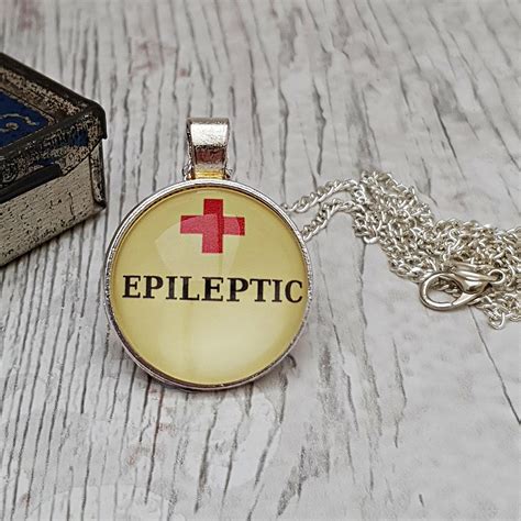 Epilepsy Necklace Medical alert necklace Epilepsy Jewelry | Etsy