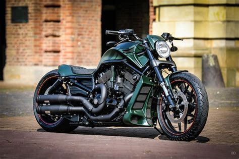 Harley Davidson V Rod Green Poison By Thunderbike Harley Davidson V