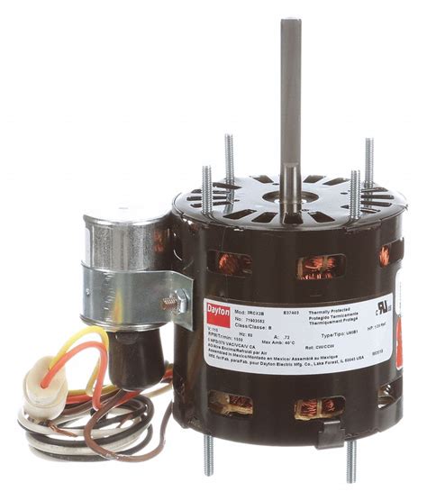 DAYTON HVAC Motor 1 20 HP Permanent Split Capacitor Nameplate RPM