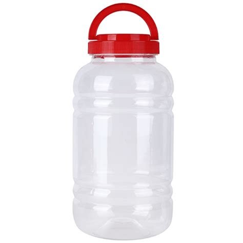 Plastic Ipfg Ml Rib Jar With Carry Handle Cap At Best