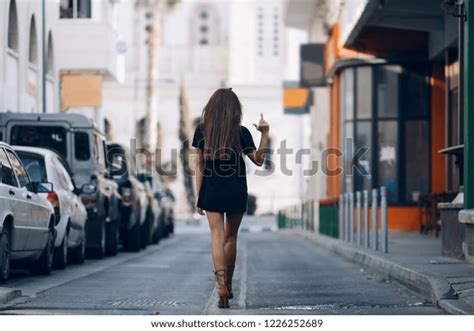 Young Angry Woman Walking Away Show Stock Photo 1226252689 Shutterstock