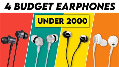 4 Best Budget Wired Earphones Under 2000 Best Wired Earphones Best