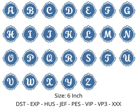 9 Embossed Embroidery Font Designs Bundle 1 Size 8 Formats - Etsy