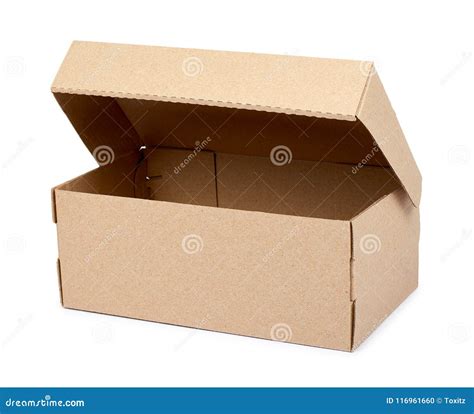 Brown Cardboard Box For Packaging And Delivery Isolated On White