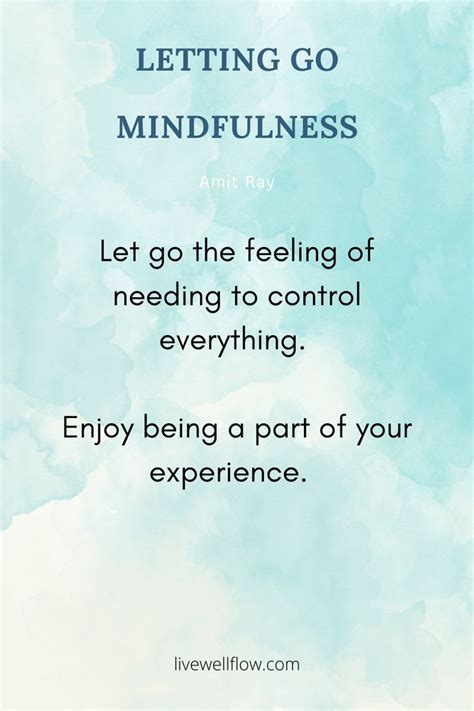 A Quote On Letting Go Mindfulness