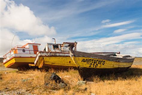 The Port of Porvenir, Tierra Del Fuego, Patagonia, Chile Editorial ...