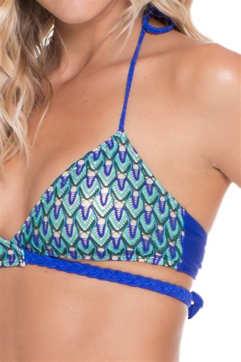 Designer Triangel Bikini Blue Kiss Von Luli Fama