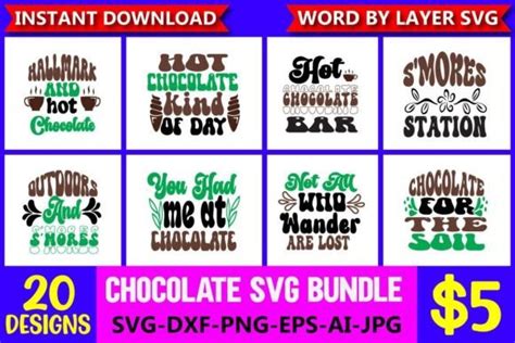 Chocolate Svg Bundle Bundle · Creative Fabrica