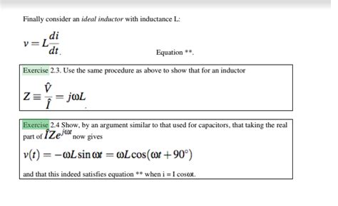 Solved Finally consider an ideal inductor with inductance L: | Chegg.com