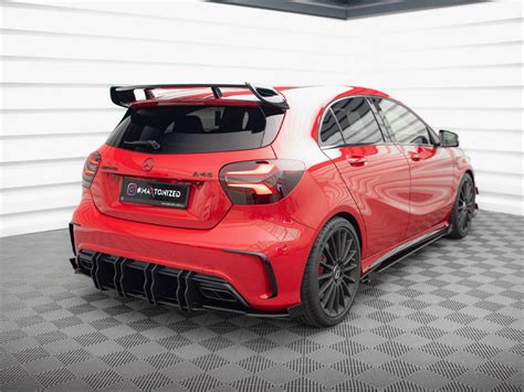 Maxton Design Street Pro Rear Side Splitters Flaps Mercedes Benz A 45 Amg W176 Facelift