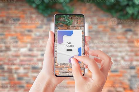 Using a mobile phone to watch street advertisements in virtual reality