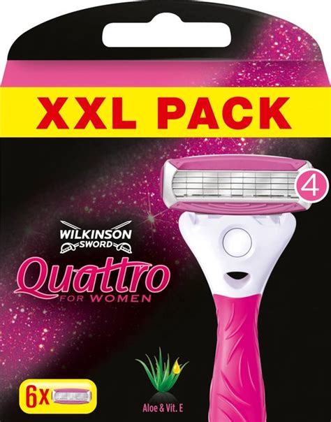 Wilkinson Sword Quattro For Women Scheermesjes Navulmesjes