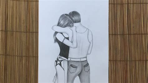 Cute Couple Drawings, Easy Drawings, Romantic Couples, Cute Couples ...