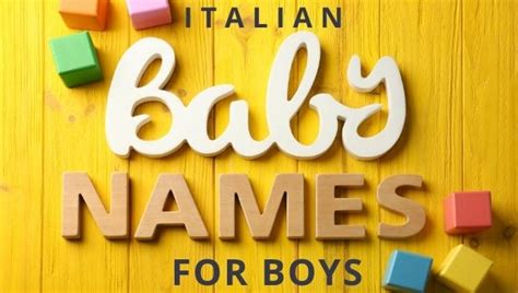 100 Italian names for boys you will love in 2025 | Mama Loves Italy