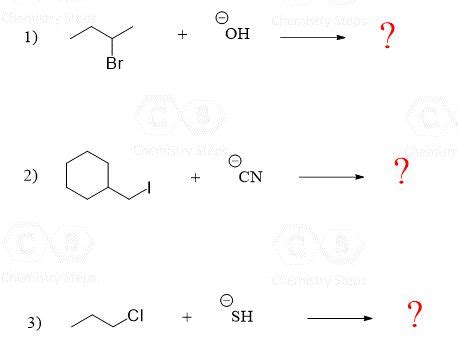 SN2 Reaction Mechanism Examples