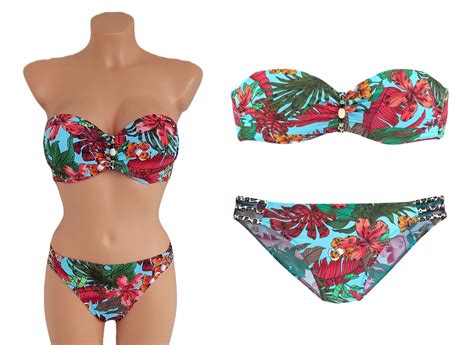 Bruno Banani Biustonosz Bikini Stroje kąpielowe damskie standard Allegro pl