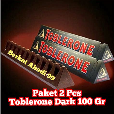 Jual Toblerone Dark Chocolate100 Gr HARGA 2 PCS Shopee Indonesia