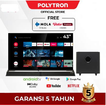 Jual Polytron Led Smart Android Tv Sound Bar Digital Pld