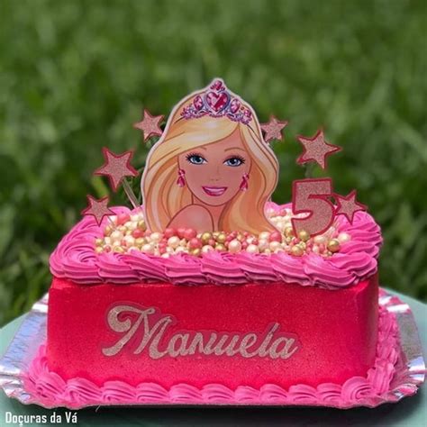 Topo De Bolo Completo Tema Barbie Elo Produtos Especiais