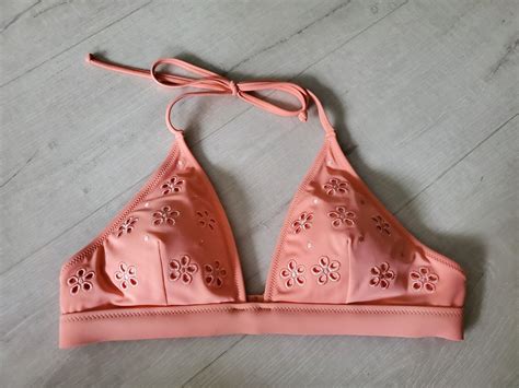 Victorias Secret Swim Top Nwt Post It Pink Wireless Halter Swim Bikini