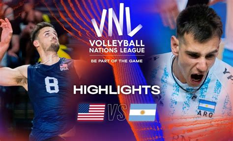 USA Vs ARG Highlights Week 3 Men S VNL 2023 VCP Volleyball