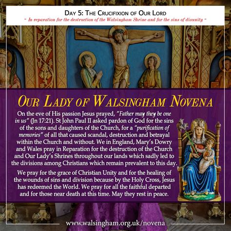 Novena In Honour Of Our Lady Of Walsingham Day 5 Catholic National