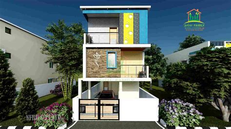 House Front Elevation Designs For Double Floor East Facing Home Alqu